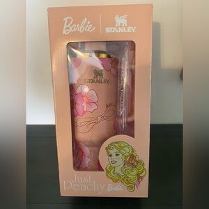 Stanley Pink Floral Insulated Tumbler with Gold Logo